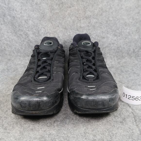 Nike Shoes Big Kids 7Y Air Max Plus Sneakers Athletic Trainer Black Breathable - Picture 3 of 13